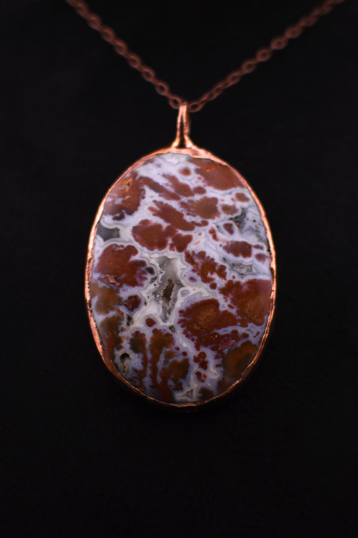 Wingate Pass Plume Agate Necklace