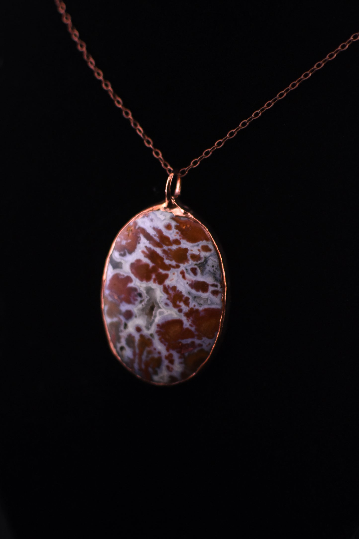 Wingate Pass Plume Agate Necklace