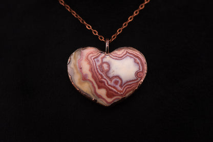 Java Clown Lace Agate Necklace
