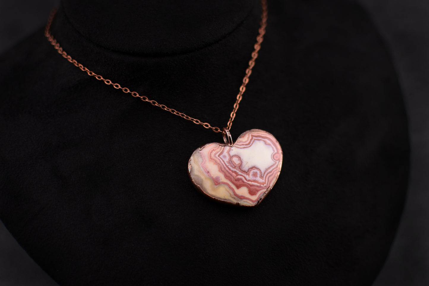 Java Clown Lace Agate Necklace