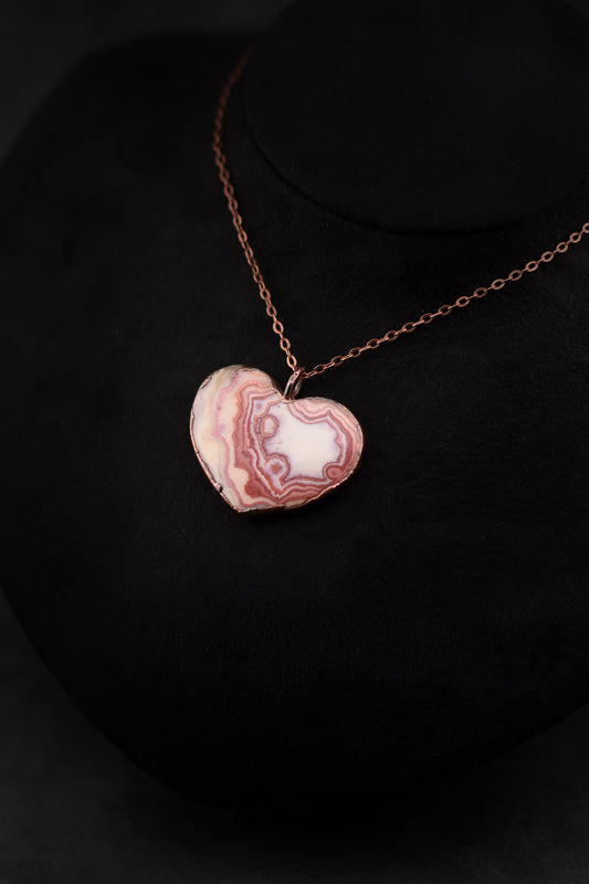 Java Clown Lace Agate Necklace