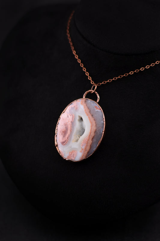 Cotton Candy Agate Necklace