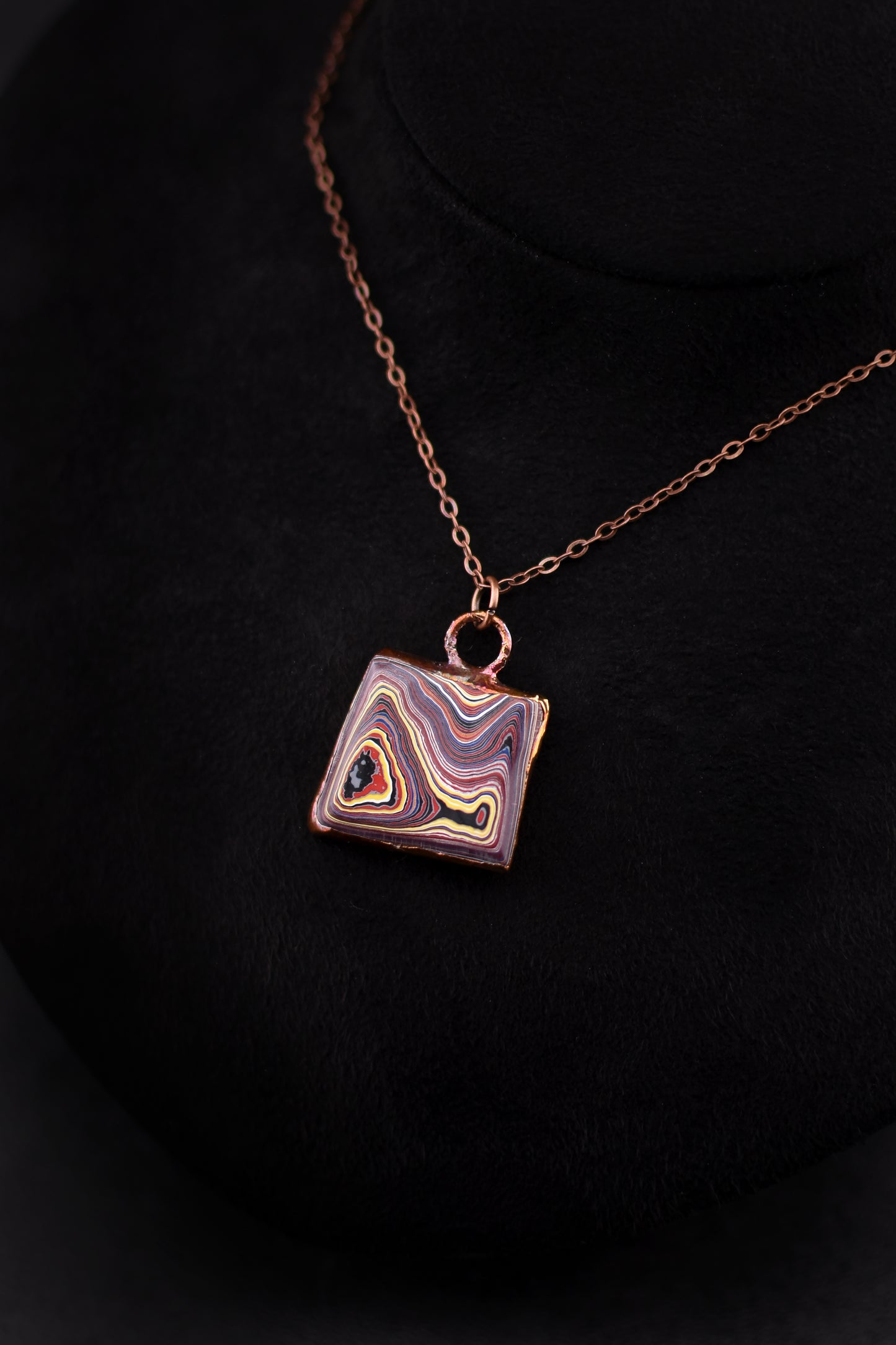Corvette Fordite Necklace