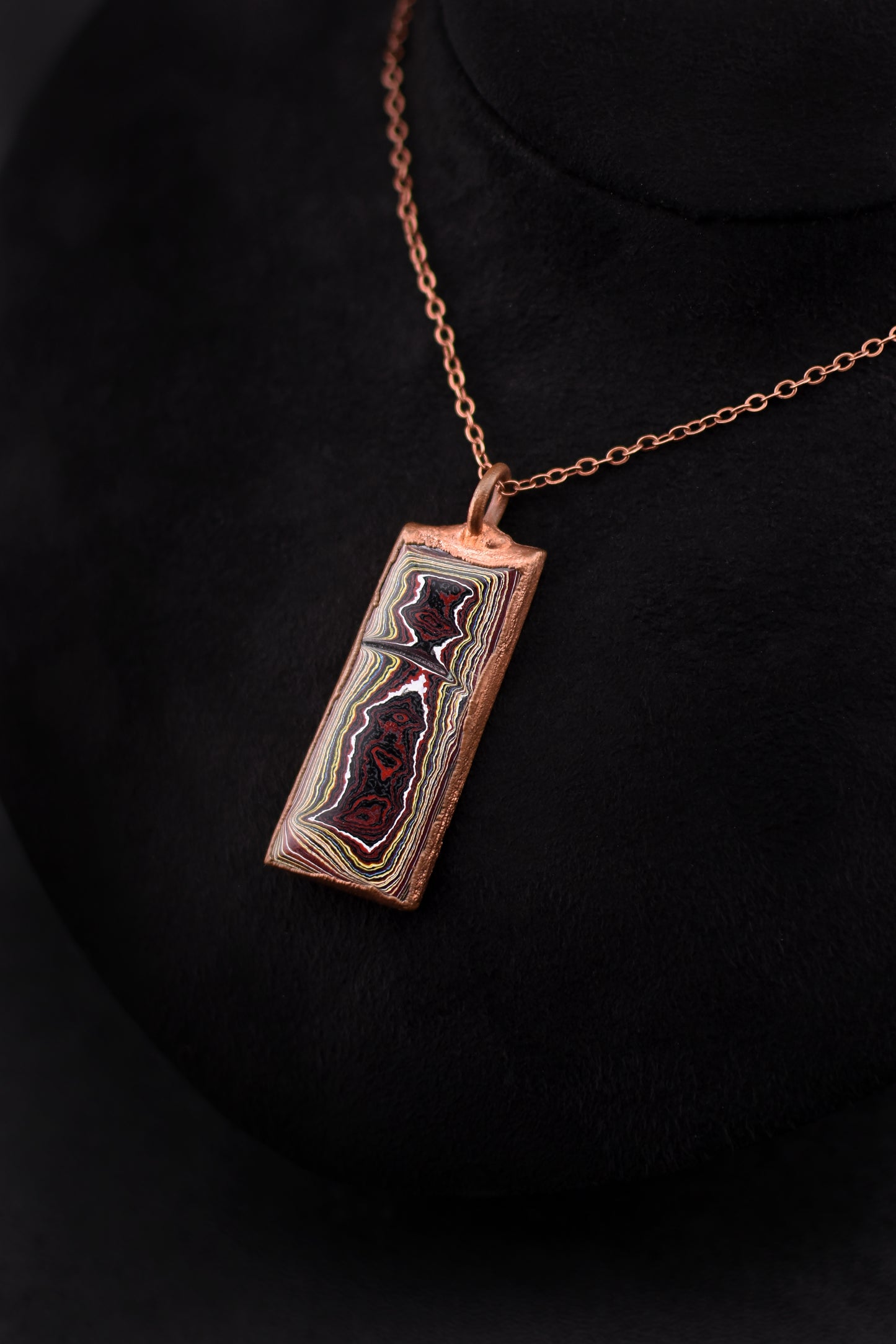 Corvette Fordite Necklace