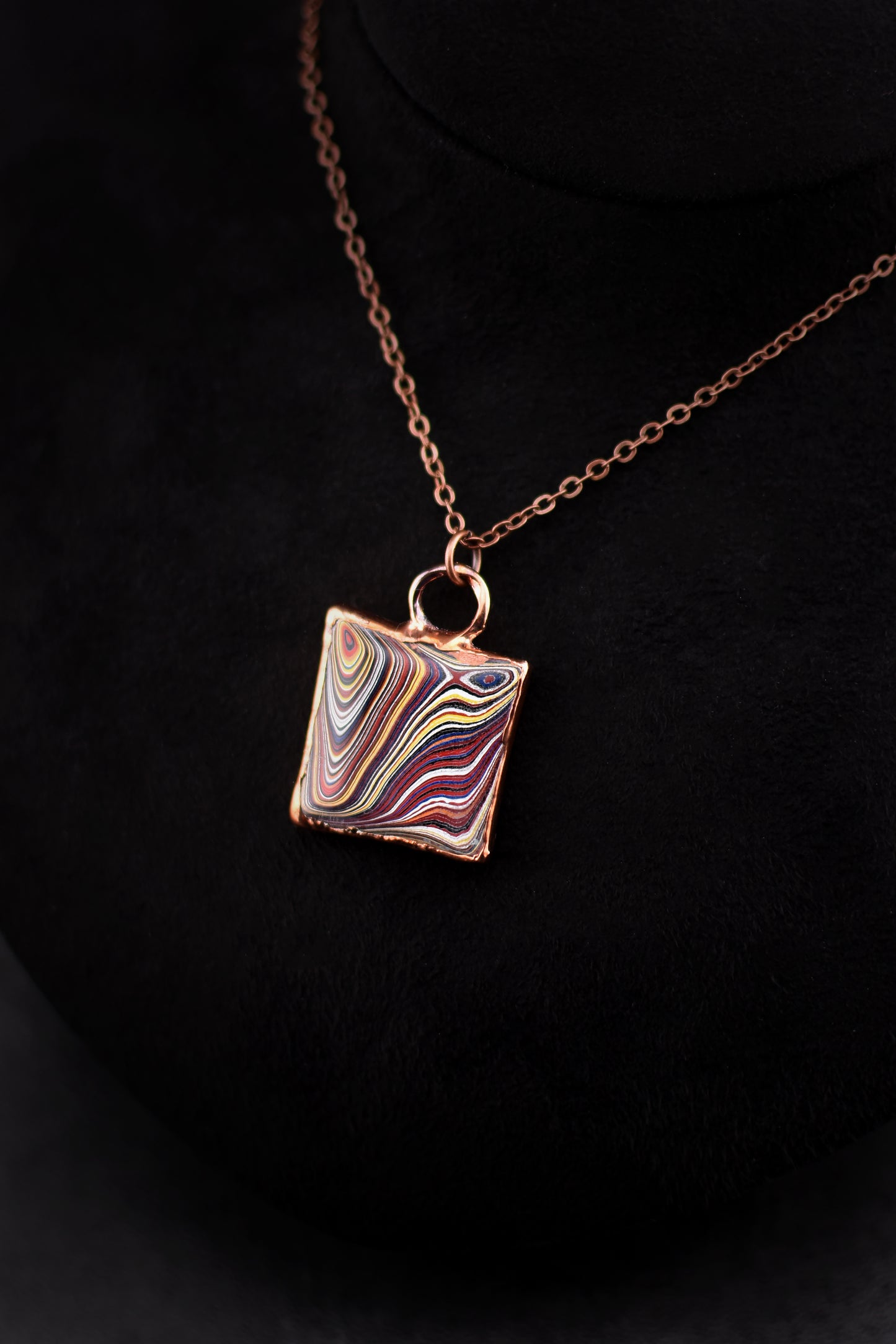 Corvette Fordite Necklace