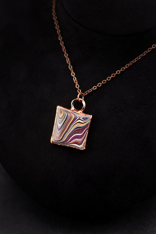 Corvette Fordite Necklace