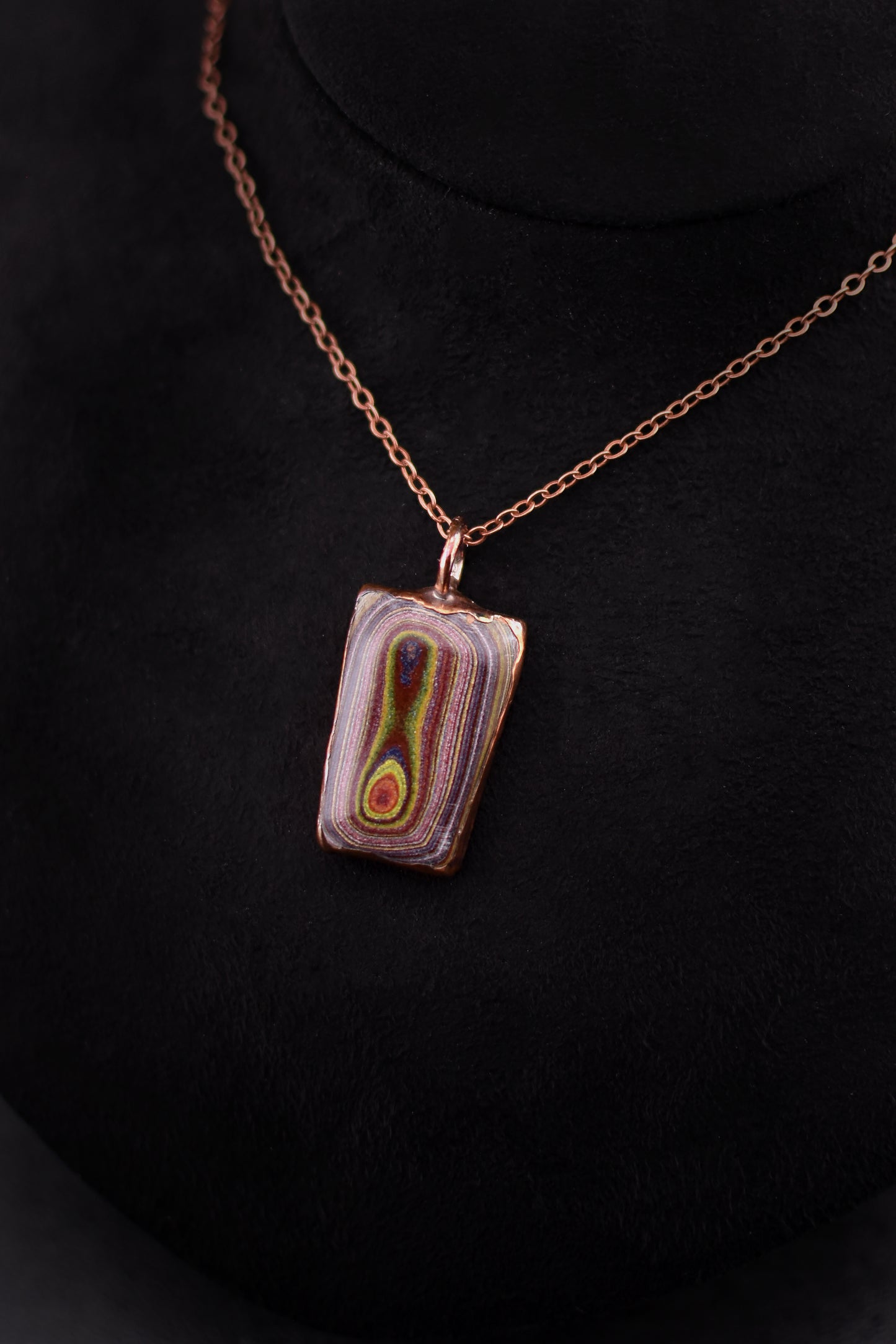 Corvette Fordite Necklace