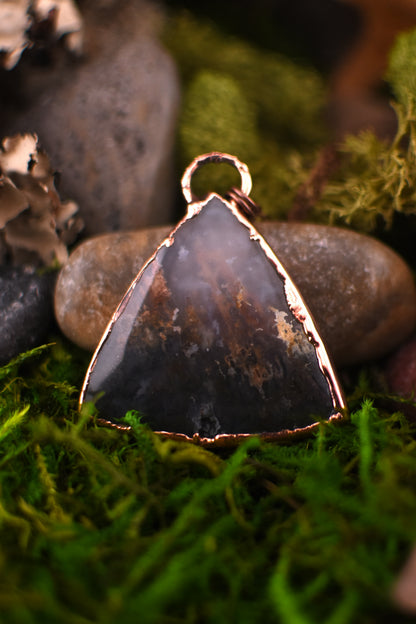 Graveyard Pass Plume Agate Necklace