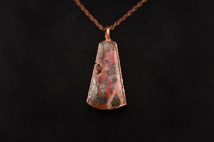 Marcasite Plume Agate Necklace