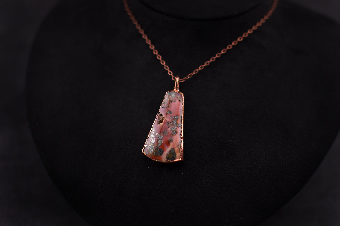Marcasite Plume Agate Necklace