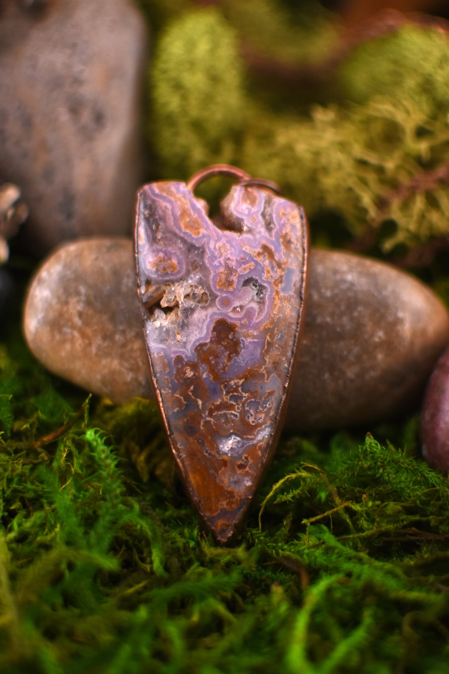 Mulligan Peak Moss Agate Necklace