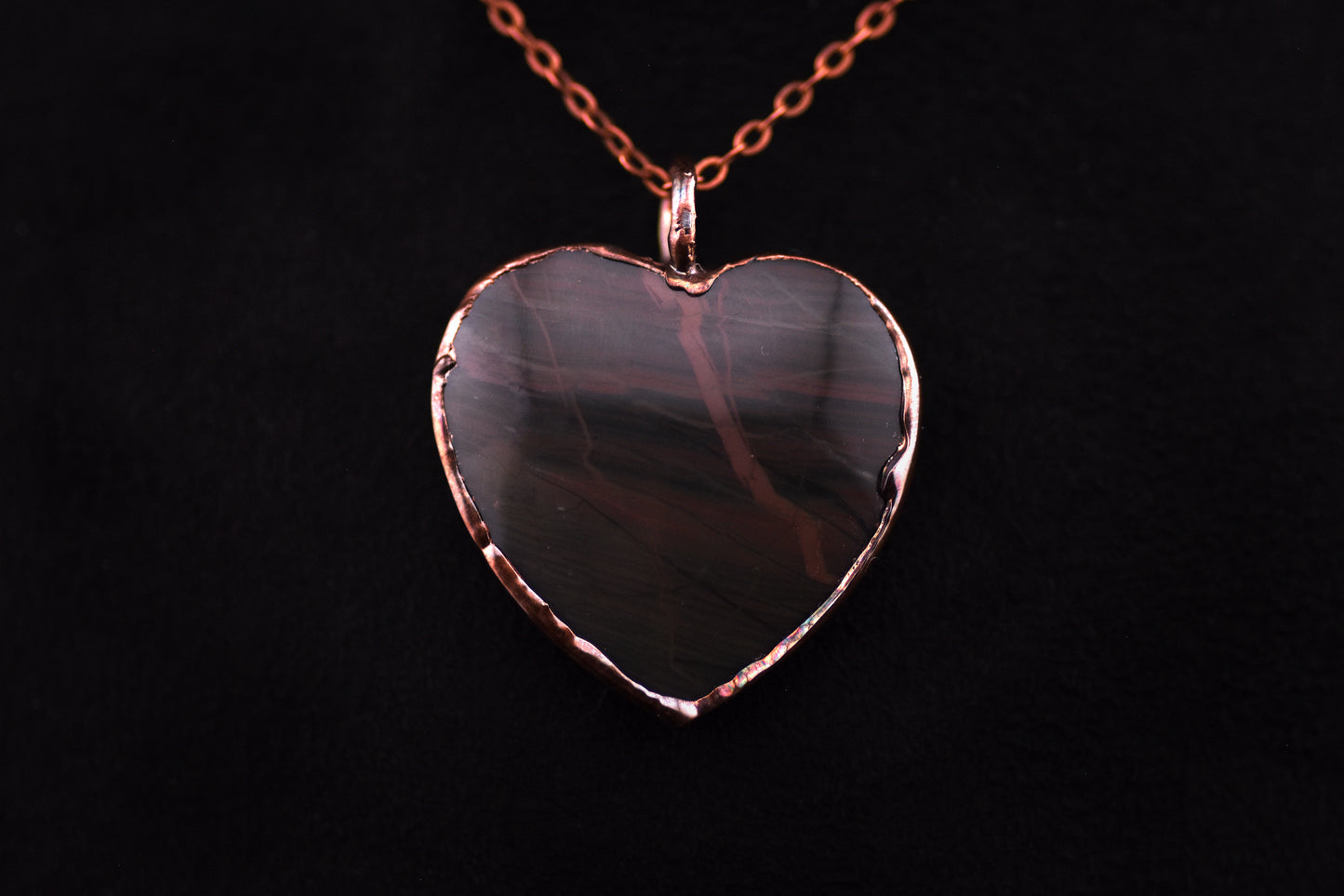 Sumatra Jasper Heart Necklace