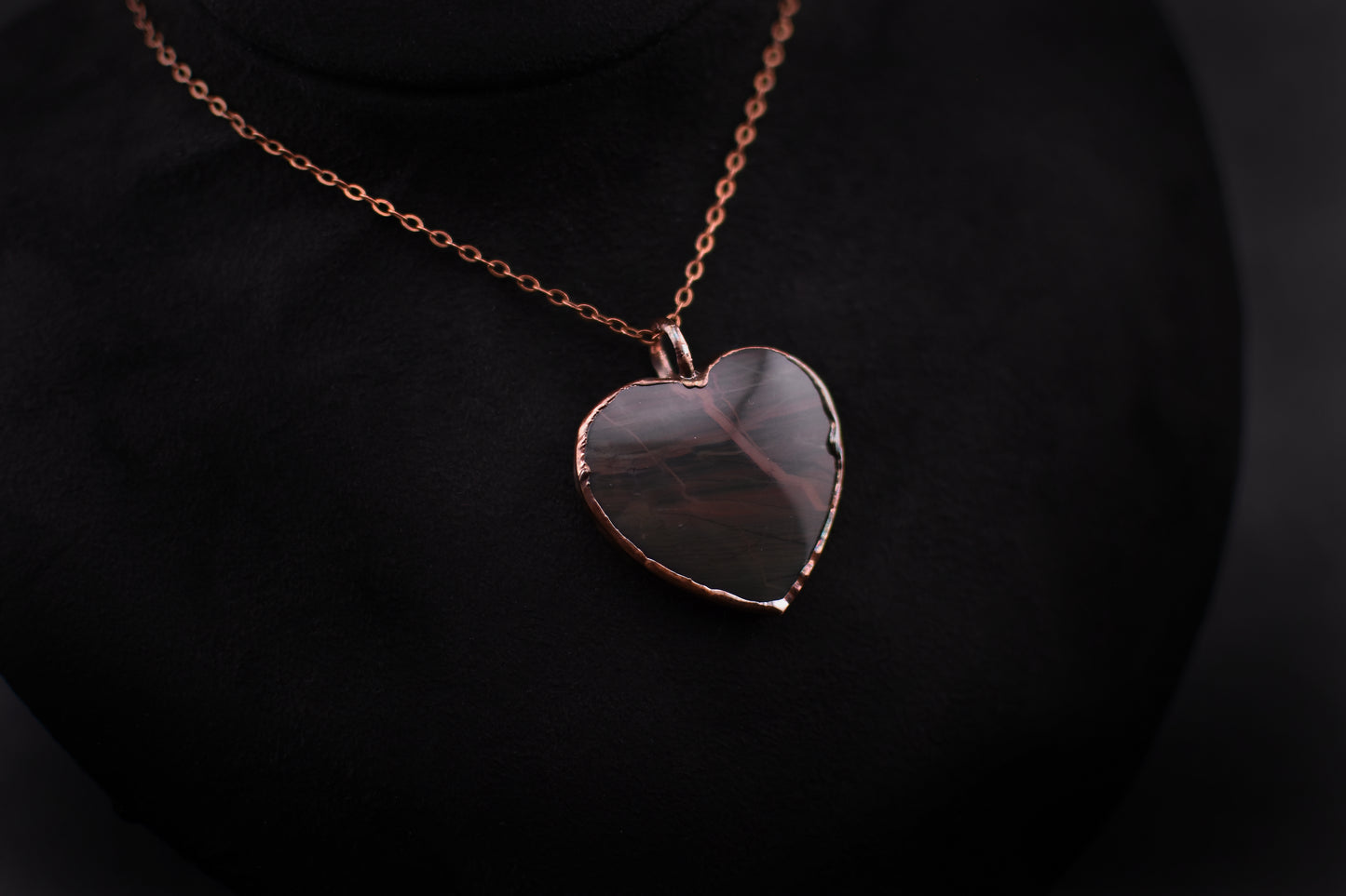 Sumatra Jasper Heart Necklace