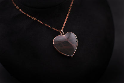 Sumatra Jasper Heart Necklace