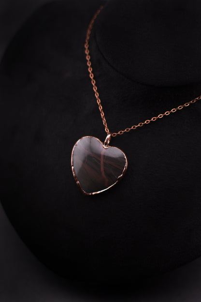 Sumatra Jasper Heart Necklace