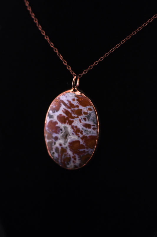 Wingate Pass Plume Agate Necklace