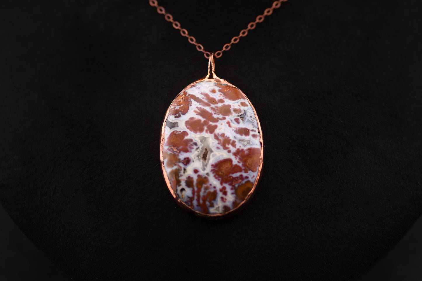 Wingate Pass Plume Agate Necklace