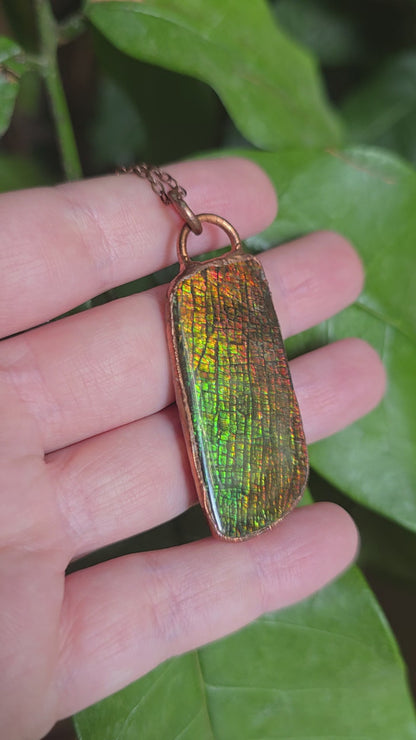 Dragon Scale Ammolite Necklace