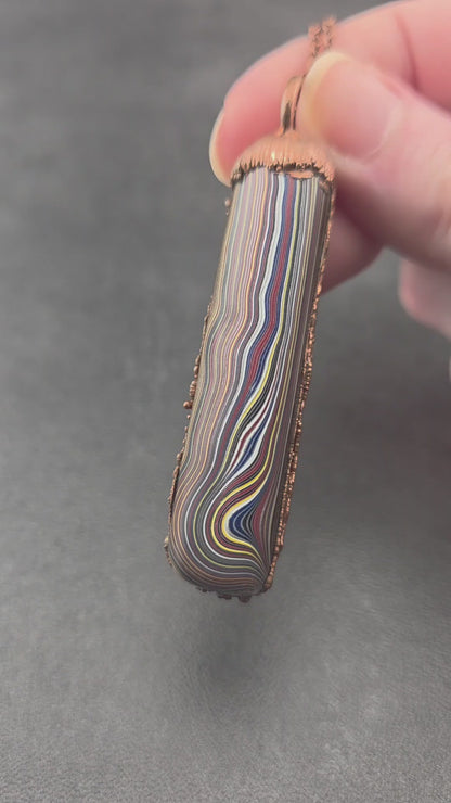 Corvette Fordite Necklace