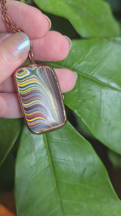 Corvette Fordite Necklace