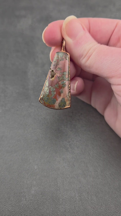 Marcasite Plume Agate Necklace