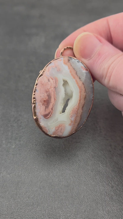 Cotton Candy Agate Necklace