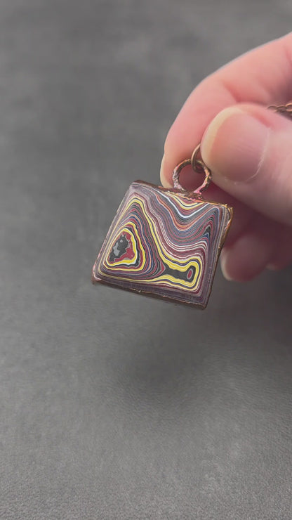 Corvette Fordite Necklace
