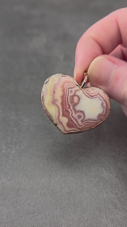 Java Clown Lace Agate Necklace